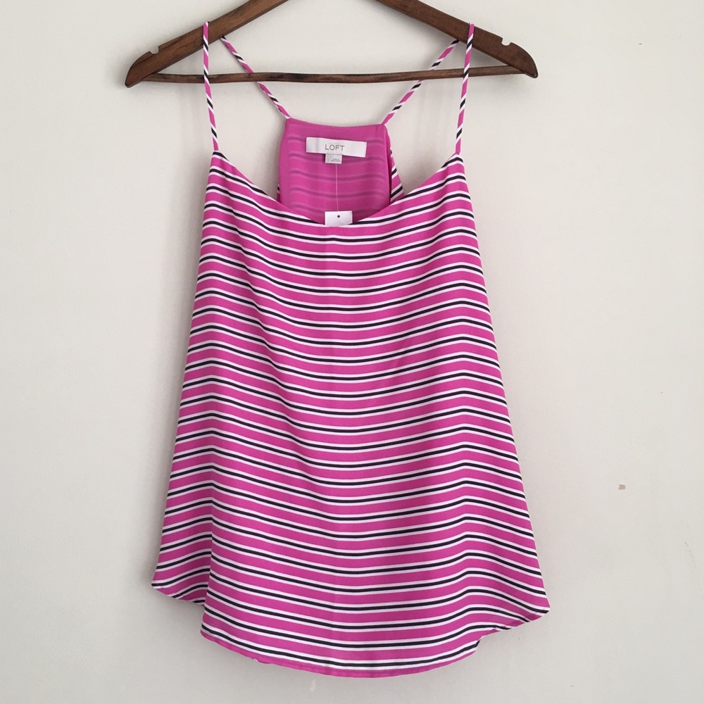 Ann Taylor LOFT NWT Striped Cami